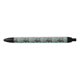 Stylo Noir Une natation Brown mignonne de loutre dans une
