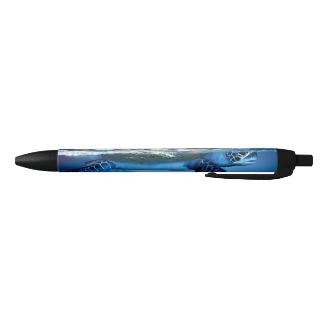 Stylo Noir Une tortue aux fées et aux oiseaux (Bas)