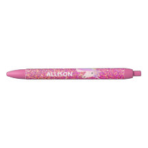 Unicorn Pink Gold Parties scintillant Ombre Girly 