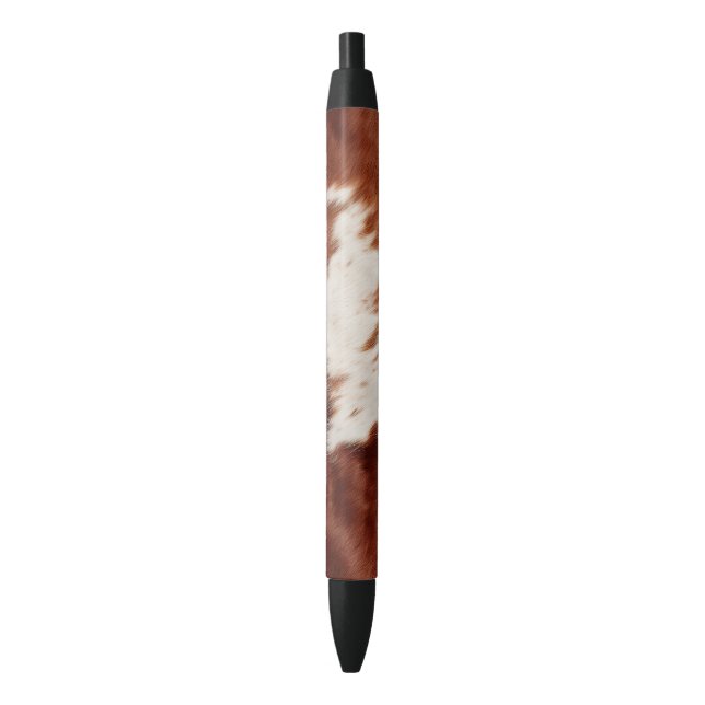 Stylo Noir Vache blanche Brown (devant Vertical)