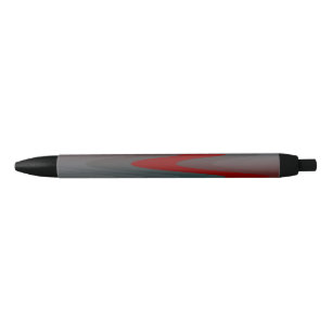 Stylo Noir vagues turquoises de gris bordeaux