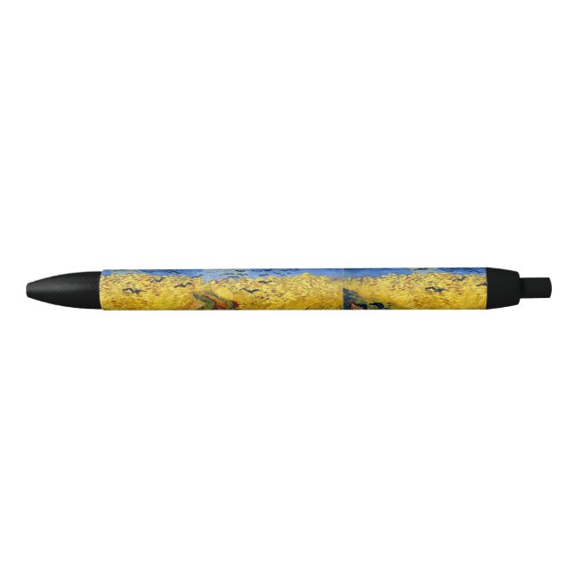 Stylo Noir Van Gogh Champs de blé Impressionniste Peinture (Devant)