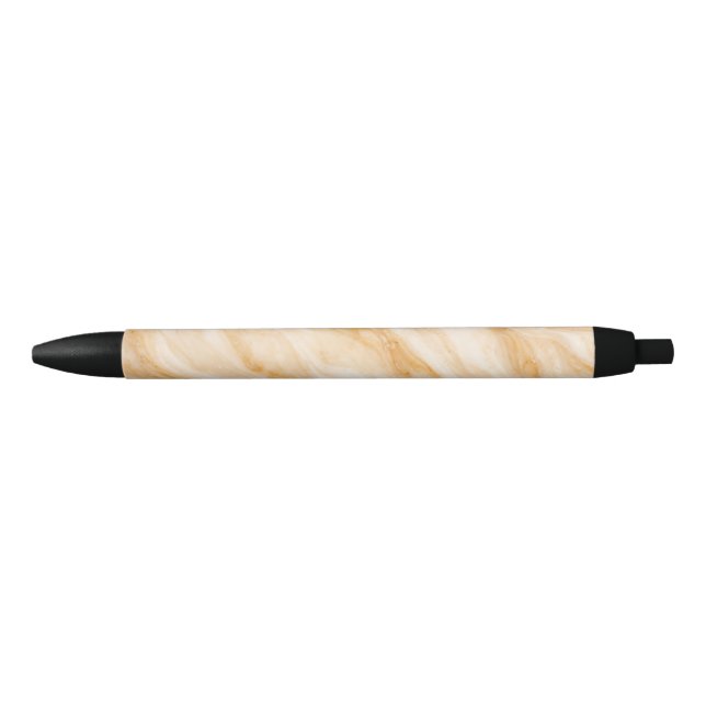 Stylo Noir Vanilla Milkshake Marble Texture (Devant)