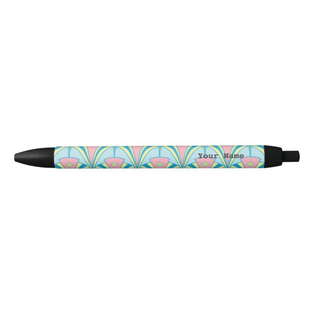 Stylo Noir Ventilateur Art déco Cadeaux Miami (Devant)