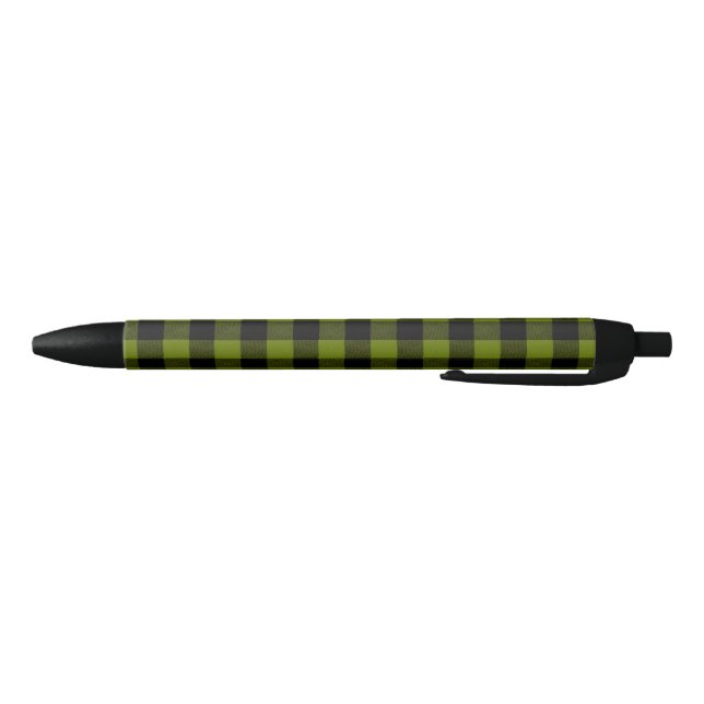 Stylo Noir Vérification de jardin Buffalo vert (Bas)