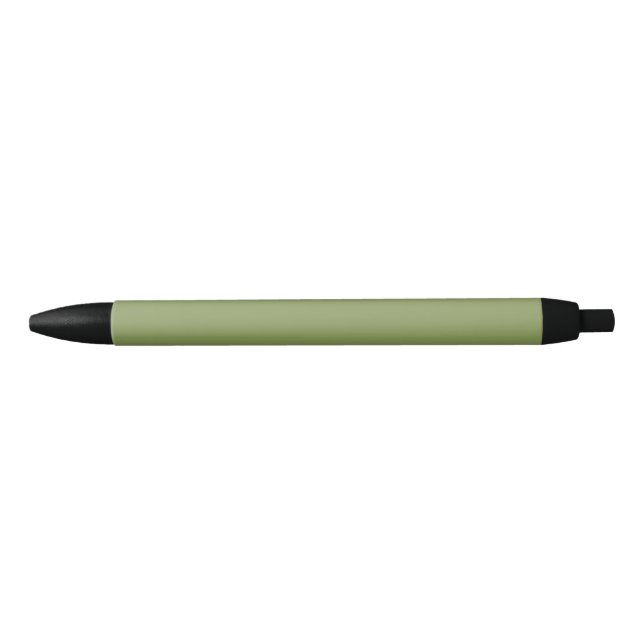 Stylo Noir Vert de mousse uni (Devant)