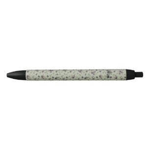 Stylo Noir Vert lime de bleuets