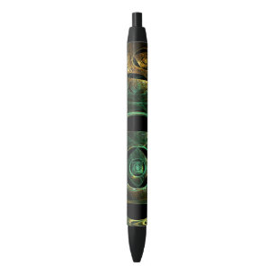 Stylo Noir Vibrations magiques Art Abstrait