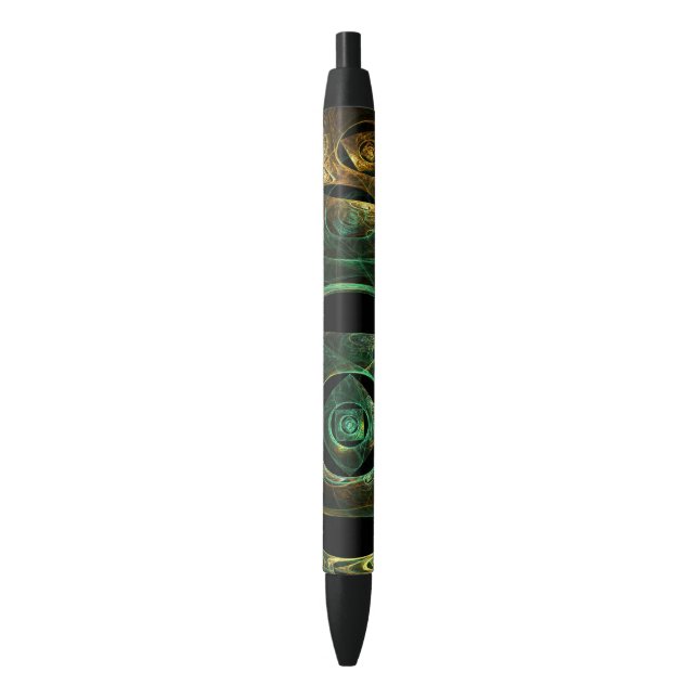 Stylo Noir Vibrations magiques Art Abstrait (devant Vertical)