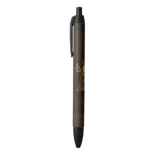 Stylo Noir Vierge simili cuir