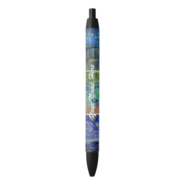 Stylo Noir Vincent Van Gogh - Grille des chefs-d'oeuvre (devant Vertical)