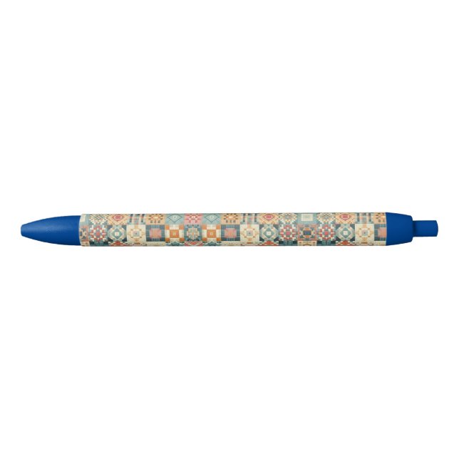 Stylo Noir Vintage, patchwork, paré (Devant)