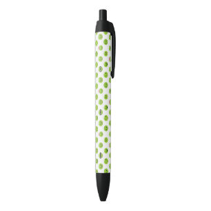 Stylo Noir Visage Émoticône de Petits Pois Verts Légumes Sain
