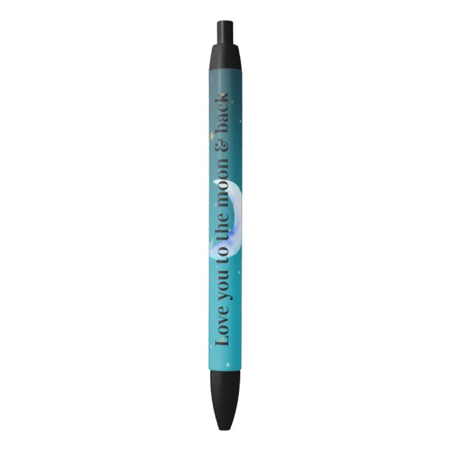 Stylo Noir Vous Aimez Sur La Lune (devant Vertical)