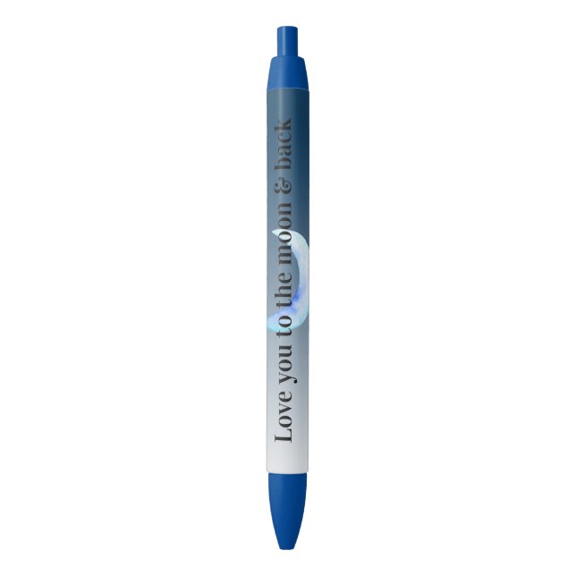 Stylo Noir Vous Aimez Sur La Lune (devant Vertical)