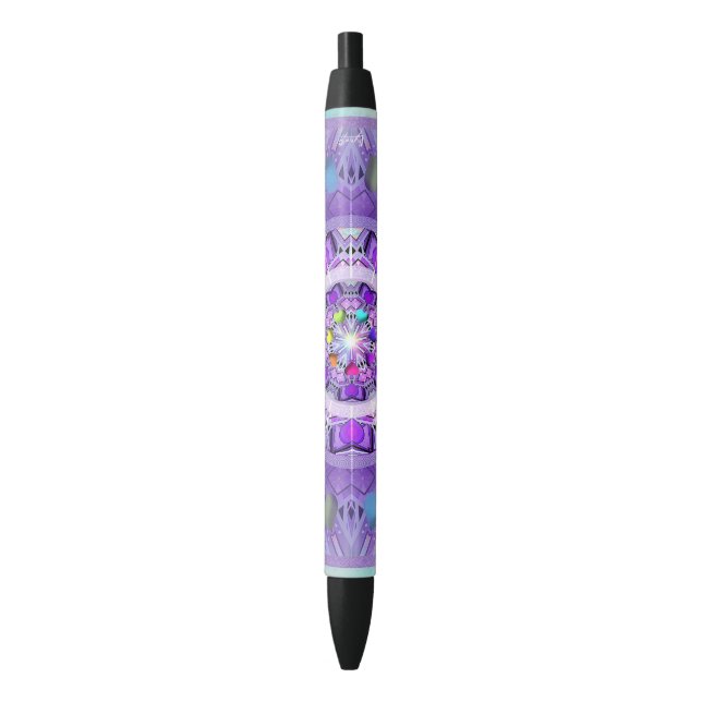 Stylo Noir W2 pourpre (devant Vertical)