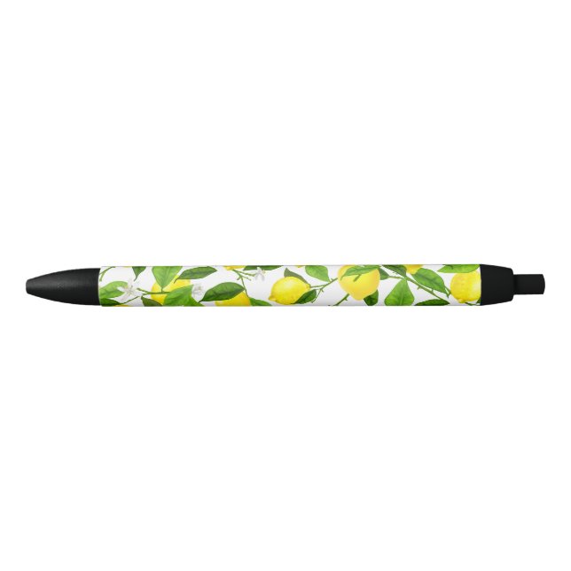 Stylo Noir Watercolor Lemon (Devant)