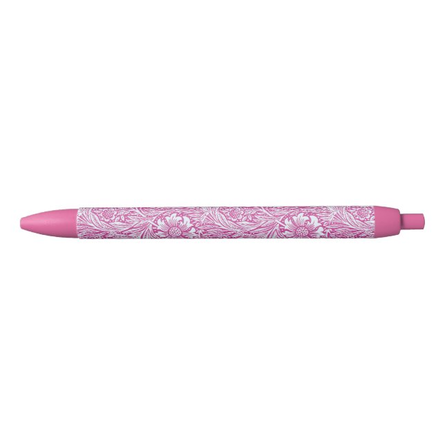 Stylo Noir William Morris - Art Nouveau Pink Marigold  (Devant)