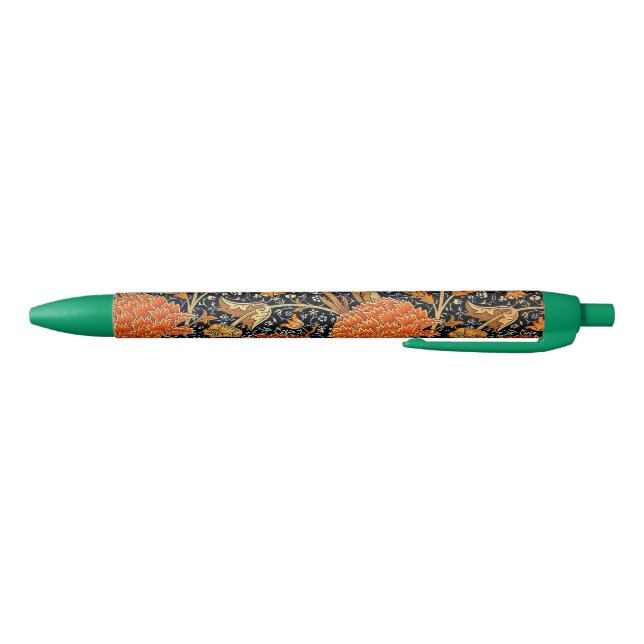 Stylo Noir William Morris design - Cray (Bas)