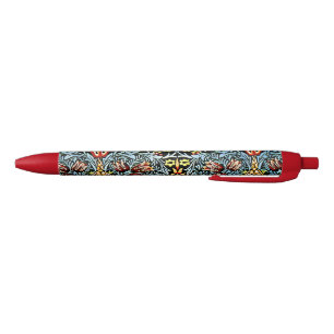 Stylo Noir William Morris design, Snakeshead