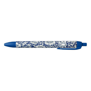 Stylo Noir William Morris - Mallow bleu