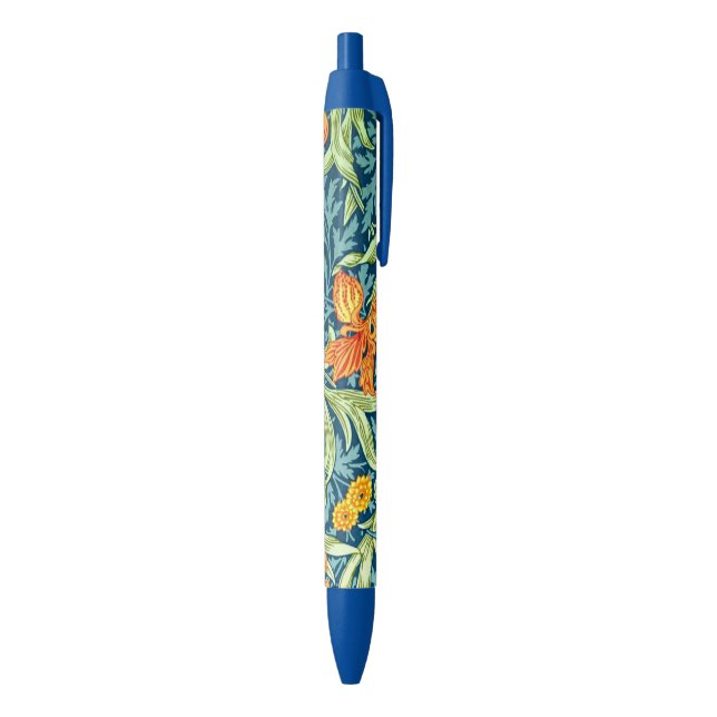 Stylo Noir William Morris - motif "Iris" (Bas (Vertical))