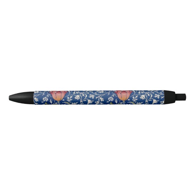 Stylo Noir William Morris Motif Medway (Devant)