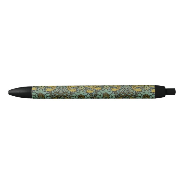 Stylo Noir William Morris Peacock Dragon Fond d'écran (Devant)