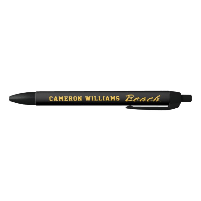 Stylo Noir Wordmark Beach (Bas)