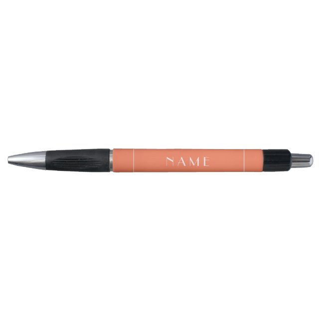 Stylo Nom court Tangerine moderne Typographie minimale (Devant)