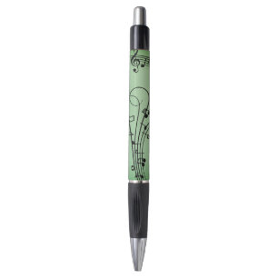 Stylo Notes Fantaisie Conception Musicale Verte