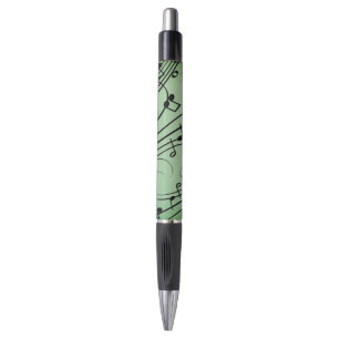 Stylo Notes Fantaisie Design Musique Verte