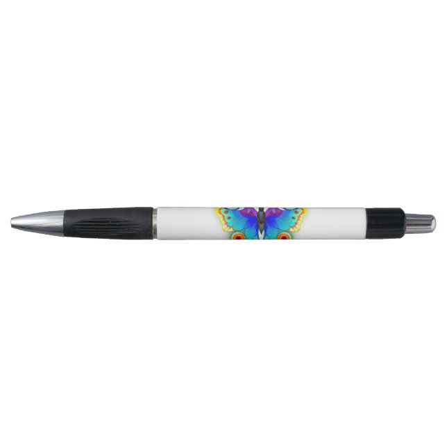 Stylo Oeil de paon arc-en-ciel (Devant)