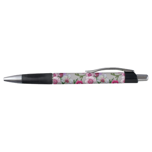 Stylo Orchidées roses en fleur (Haut)