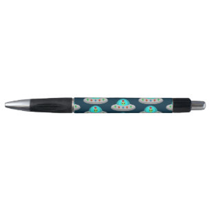 Stylo OVNI de Noël Ho Ho Alien soucoupe volante Motif