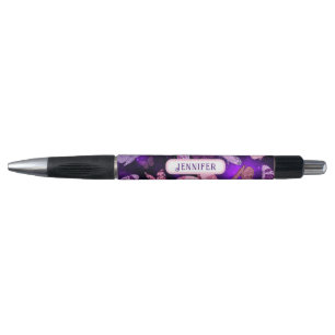 Stylo Papillon cool Noir Et Violet