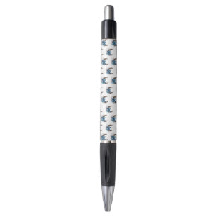 Stylo Papillons bleus sur croissant de bois
