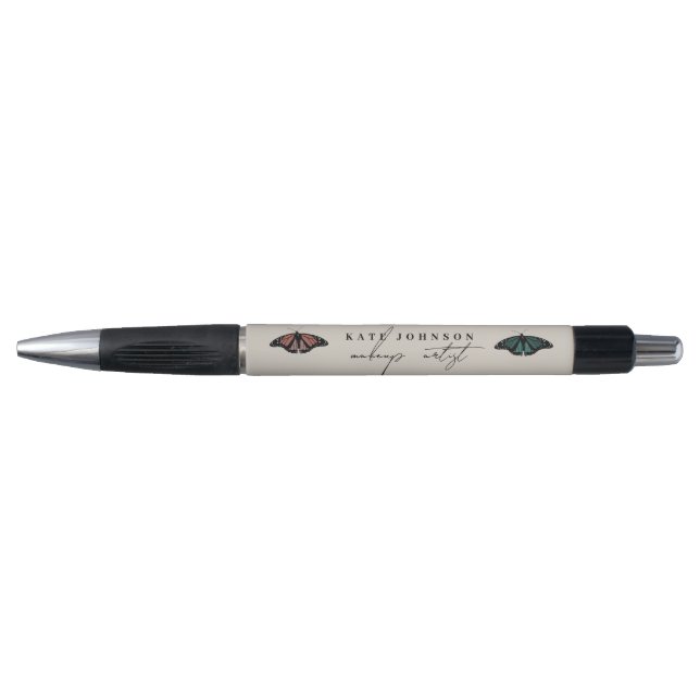 Stylo Papillons neutres modernes Artiste maquillage (Devant)