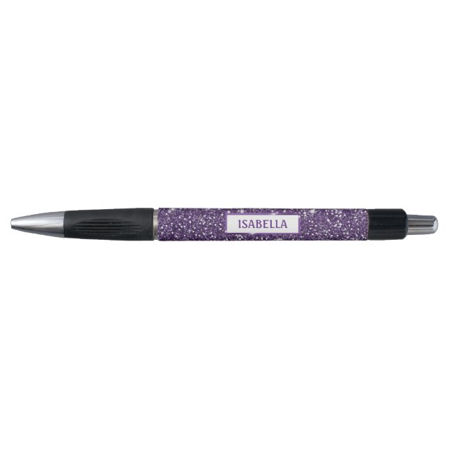 Stylo Parties scintillant violet Faux, texture Look avec (Devant)