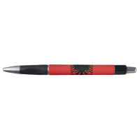 Stylo patriotique avec drapeau d'Albanie