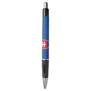 Stylo patriotique avec drapeau de la Slovaquie