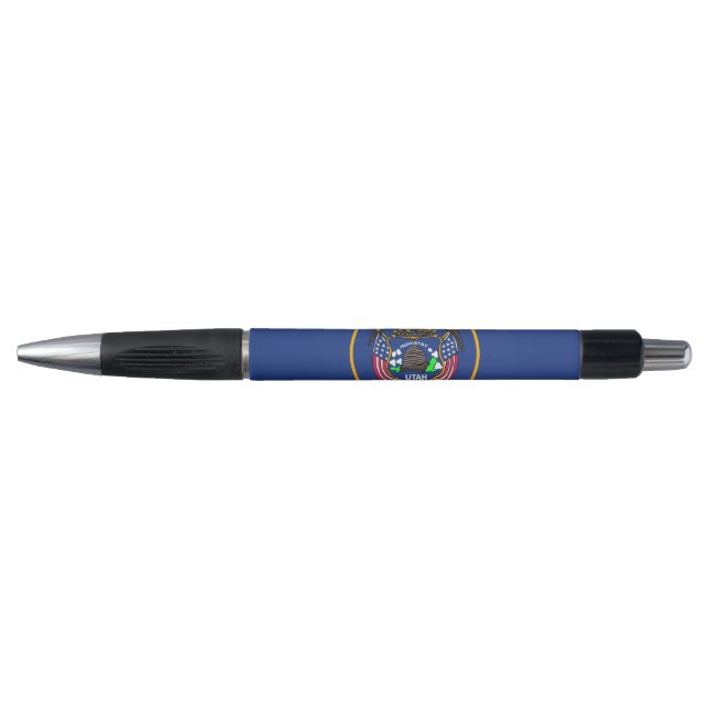 Stylo Patriotique avec drapeau de l'Etat de l'Utah (Devant)