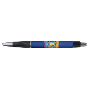 Stylo patriotique avec drapeau de l'État de New Yo