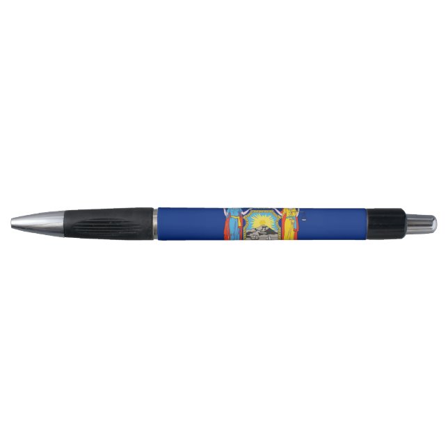 Stylo patriotique avec drapeau de l'État de New Yo (Devant)