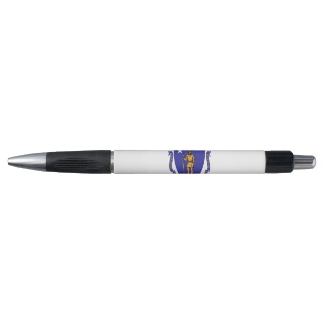 Stylo patriotique avec drapeau de l'État du Massac (Devant)