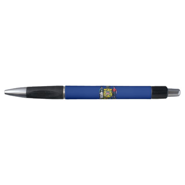 Stylo patriotique avec drapeau de l'État du Wiscon (Devant)