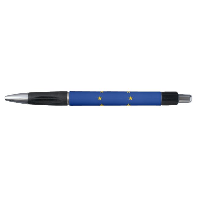 Stylo patriotique avec drapeau de l'Union européen (Devant)