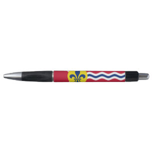 Stylo patriotique avec drapeau de Saint Louis, Mis