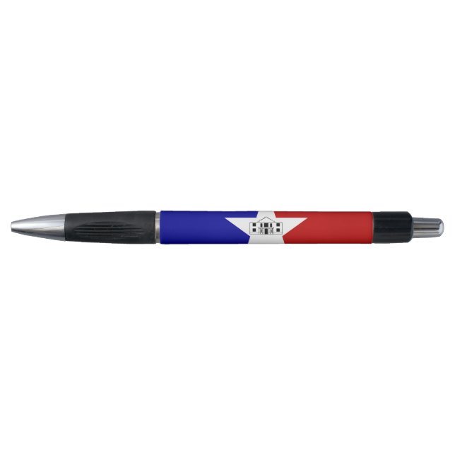 Stylo patriotique avec drapeau de San Antonio, USA (Devant)