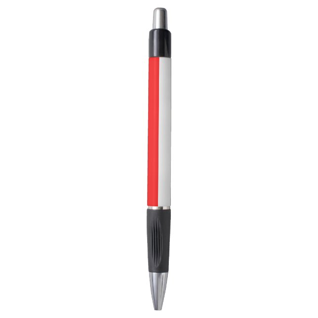 Stylo patriotique avec drapeau d'Indonésie (Devant (Vertical))